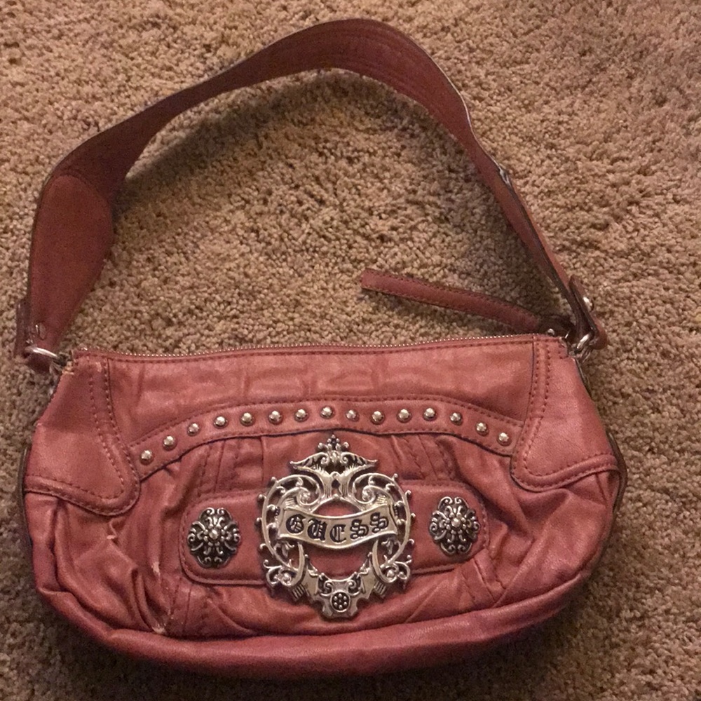 magenta guess purse